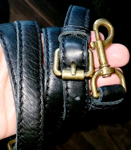 CINTURINO MANICO DI RICAMBIO IN PELLE NERA MARCA FORTUNATA - Foto 1 di 5