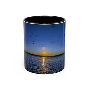 Sunset Serenity Accent Kaffeebecher - 11oz & 15oz, perfekt für Naturliebhaber - Bild 1 von 32