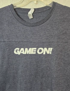 Vintage Game On LAT Apparel Mens T shirt Dark Gray Size Medium - Picture 1 of 7