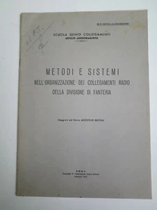Scuola Genio Collegamenti Metodi e sistemi Radio Divisione Fanteria anno 1952 - Picture 1 of 2