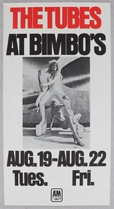 Vintage 1970s The Tubes At Bimbos San Francisco Rock Band Music Concert Poster - Picture 1 of 6