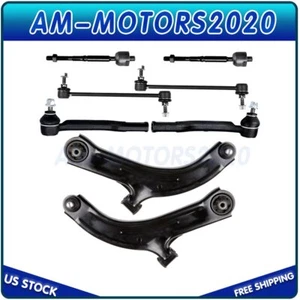 Fits 2007-13 Nissan Cube & Versa 8 Front Suspension Kit Control Arms Tie Rods - Picture 1 of 5