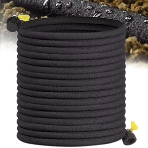  25-98FT Graden Soaker Hose 1/2"  Rubber Lasting Drip Irrigation Save 70% Water - Picture 1 of 15