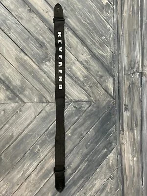 Correa de nailon ajustable Reverend - negra Foto 1 de 2