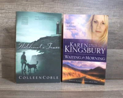 Adult Christian Romance Fiction Book Lot-Without a Trace & Waiting for Morning - Image 1 of 4