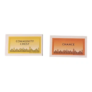 Monopoly Deluxe Anniversary Chance and Community Chest Cards - Complete Sets - Picture 1 of 5