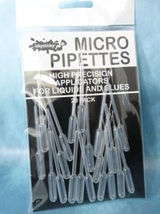 IckySticky hobby micro pipette applicator for paints, glue, lubricant. 20 pack. - Foto 1 di 2