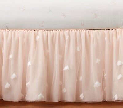 BLUSH PINK - Pottery Barn Baby Crib Skirt By Etheral Tulle - MSRP $129 • 104.56$