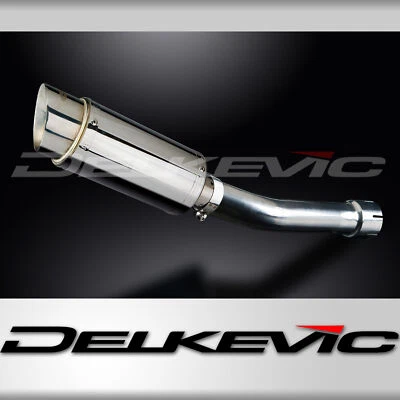 Yamaha FZ-1 Fazer FZS1000 2006-14 Kit de silenciador de escape redondo de acero inoxidable de 8" deslizable Foto 1 de 4