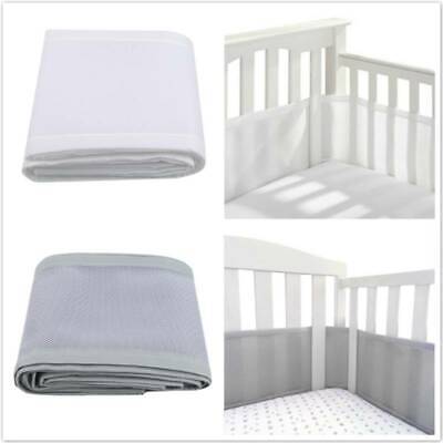 Breathe Baby Breathable Air Mesh Crib Liner Wrap Nursery Cot Bed Bumper LT • 19.44$