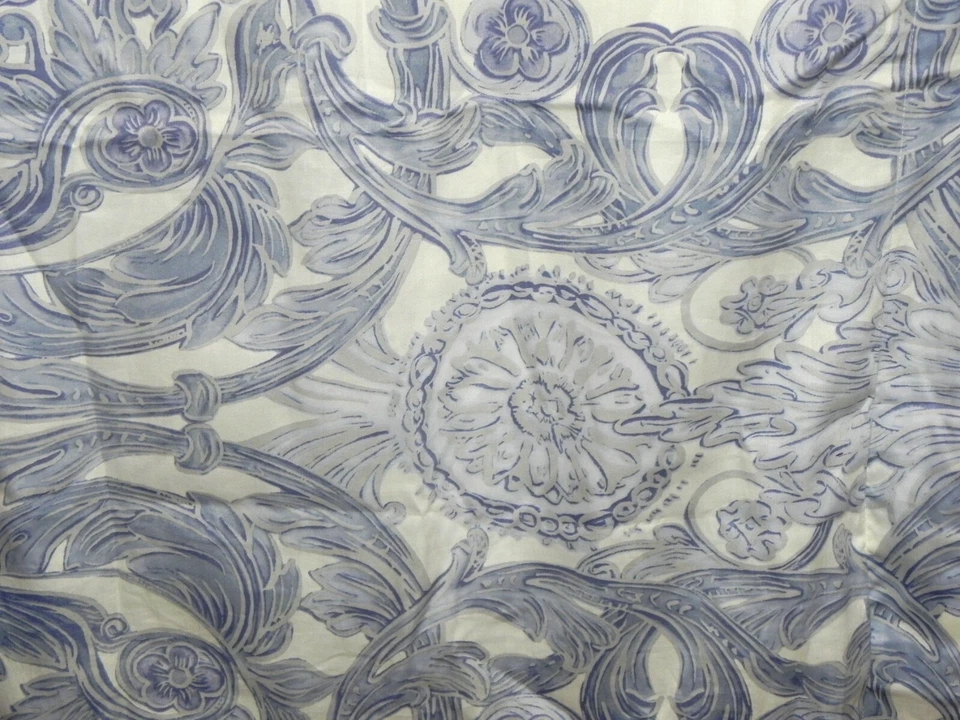 JUEGO DE 2 FUNDAS DE ALMOHADA FLORAL AZUL/BLANCO MEDALLÓN PAISLEY GRANERO CERÁMICA Foto 1 de 4