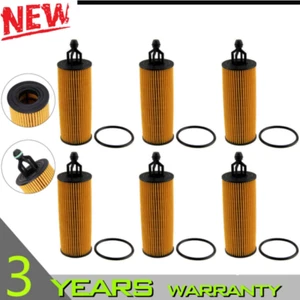 Set (6) Oil Filter 68191349AB For Chrysler 300 Dodge Durango Jeep Grand Cherokee - Picture 1 of 16