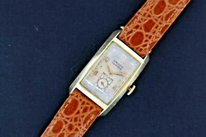 Vintage 6455 Gruen Curvex 17 Jewel Manual Wind Men's Wristwatch 10k Gold Filled - Picture 1 of 4