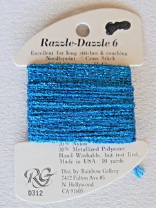 Rainbow Gallery RAZZLE DAZZLE 6 Needlepoint/Cross Stitch; Color D312 Royal Blue - Picture 1 of 1