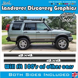Calcomanías para LANDROVER Discovery 4x4 todoterreno a rayas laterales pegatinas gráficos 014 - Imagen 1 de 5