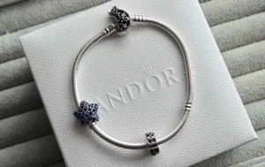 PANDORA Armband "SHINING MOON". Länge 19 cm im Geschenkkarton - Bild 1 von 7