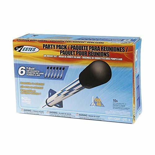Estes - Juego de cohetes aéreos Party Pack (6 cohetes de aire de perno en T) Foto 1 de 1