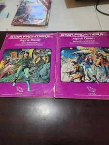 Libros de reglas básicas y expandidas TSR Games Star Frontiers Alpha Dawn, ¡bonitos! - Imagen 1 de 4