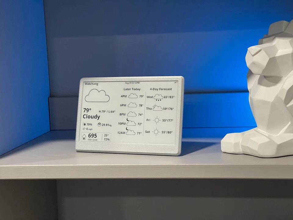 WiFi Weather Station 7.5" (Battery powered) with Apple Weather - Image 1 of 4