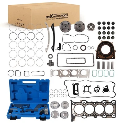 Kit de reconstrucción de motor con pistones de junta de cabeza MLS y distribución para Jaguar XF XJ 2,0 L Foto 1 de 4