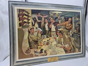 Original 1954 Western Winchester Deer Hunting Scene Poster 28" X 20" Olin Ind - Picture 1 of 8