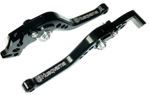 HUSQVARNA Svartpilen 125 2021-2025 BRAKE + CLUTCH SHORT BLACK Handles ROAD TRACK - Picture 1 of 9