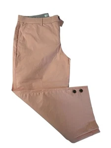 Croft & Barrow-Women's-Capri Pants-Size 10- Peach-Zip-Button-Stretch - Picture 1 of 9