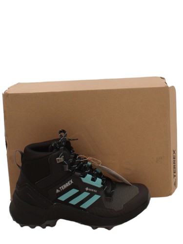 Adidas Stivali Donna UK 4 Nero Rigato 100% Altro Combattimento