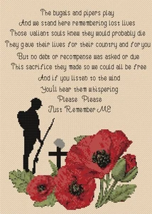 WE WILL NEVER FORGET Counted Cross Stitch CHART No. 7-422/4 - Picture 1 of 1