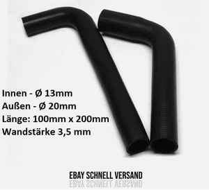 Kühlerschlauch Kühlwasserschlauch EPDM Gummi 90° grad  Innen 13mm / Außen 20mm - Bild 1 von 10