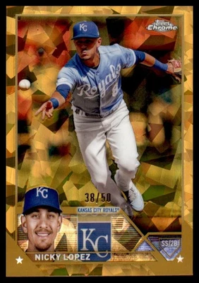 2023 Topps Chrome Sapphire Gold Refractor Nicky Lopez /50 #Uscs151 - Image 1 of 2