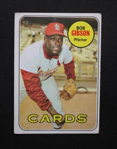 1969 Topps Bob Gibson #200 - St. Louis Cardinals - Foto 1 di 4