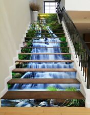 3D Waterfall Grass ZHU54 Stair Risers Decoration Photo Mural Vinyl Wallpaper Amy