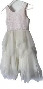 American Princess Girls’ Sleeveless Embellished Waist Pale Pink Dress Size 7 - Picture 1 of 6