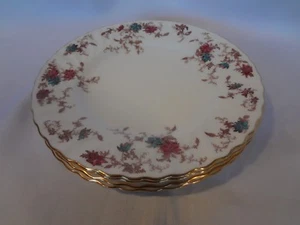 Minton China - Ancestral - 4er Set Salatteller - mehrfarbig geblümt auf weiß - Bild 1 von 5
