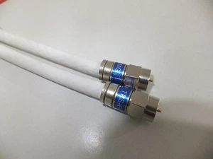RG6 RG-6 Quad Shield Coaxial Coax Video Cable SAT CATV HD Internet F-Type BLUE - Picture 1 of 9