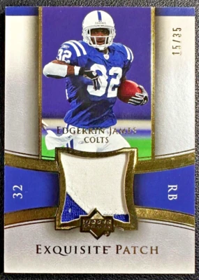 EDGERRIN JAMES 2005 UD Exquisite Collection Jumbo Patch Gold 15/35 - Image 1 of 2