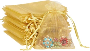 100/200PCS Organza Gift Candy Sheer Bags Mesh Jewelry Pouches Drawstring Bulk fo - Picture 1 of 8