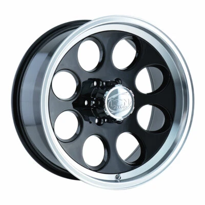 ION ALLOY 171 Rim 15X8 5X114.3 Offset -27 Black w/Machined Lip (Quantity of 1) - Image 1 of 2