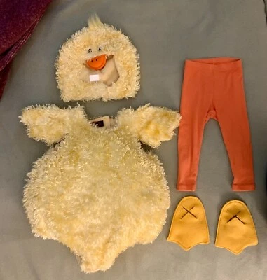 Leggings fantasia pato galinha The Childrens Place pés 18-24 meses Halloween Páscoa - Imagem 1 de 4