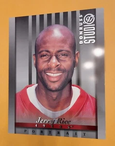 1997 DONRUSS STUDIO PORTRAIT -- JERRY RICE -- 8X10 JUMBO CARD - Picture 1 of 2