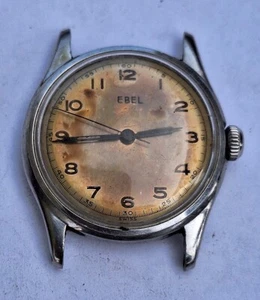 EBEL Cal. 102 um 1940 - rare vintage SWISS MADE Herren Armbanduhr WW2 era - Bild 1 von 16