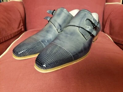 Мужские кожаные парадные туфли ручной работы Giovanni серые Gyles размер 10,5 - Изображение 1 из 4