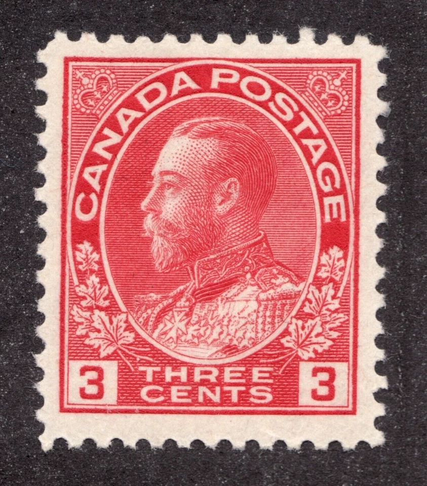 1923 Canada Sc# 109 - 3¢ KGV, Admiral of the Fleet. MH  - Image 1 of 1