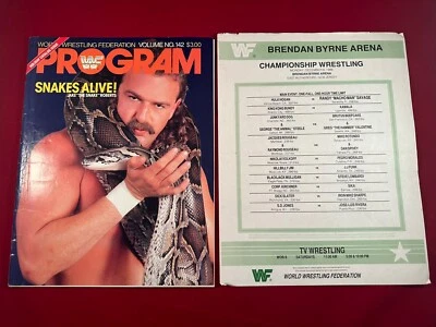WWF WWE Magazine Program Vol 142 Jake The Snake Hulk Hogan Santana Steamboat - Image 1 of 4