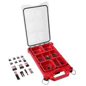 Milwaukee Shockwave Screw Driver Bit Set with PACKOUT Case (100-Piece) - Picture 1 of 13
