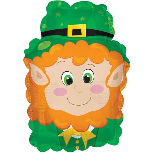 ST PATRICK'S DAY MINI SHAPE LEPRECHAUN FOIL BALLOON IRISH PARTY DECORATION  23CM - Изображение 1 из 3