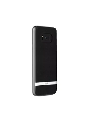 Moshi iGlaze Napa Vegan Leather Case Cover Samsung Galaxy S8 BLACK - New D1 - Image 1 of 4