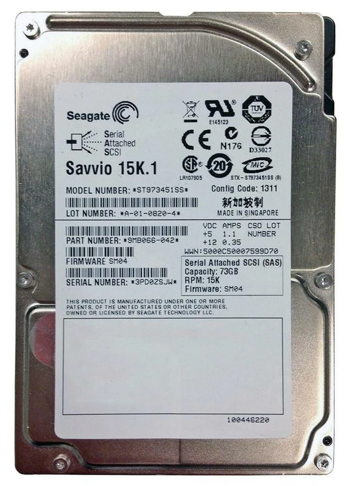 Seagate 72GB 2.5" Hard Drive ST973451SS Savio SAS 15K - Image 1 of 1