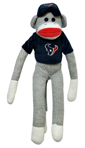 New without Tags! Houston Texans Texas Sock Monkey 22" Tall Cover